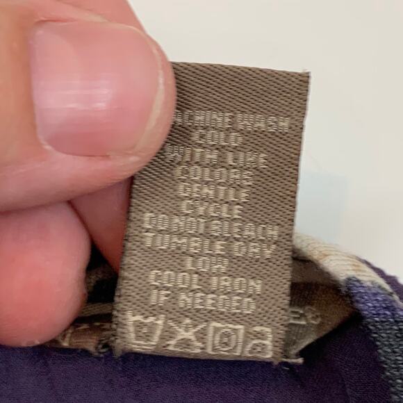 Bit Bridle Purple Cheetah Animal Leopard Print High Low Tunic Top Blouse Shirt M - Picture 6 of 6